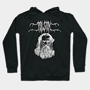 Leo Tolstoy Gothic Black Metal Hoodie